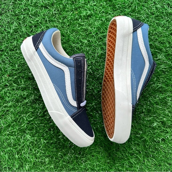 Vans Old Skool Vlt Lx Suede Canvas Navy / Stv Navy - Picture 5 of 8